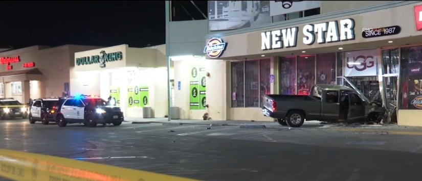 Burglary suspects ram stolen truck into Arleta store before fleeing in separate stolen car
